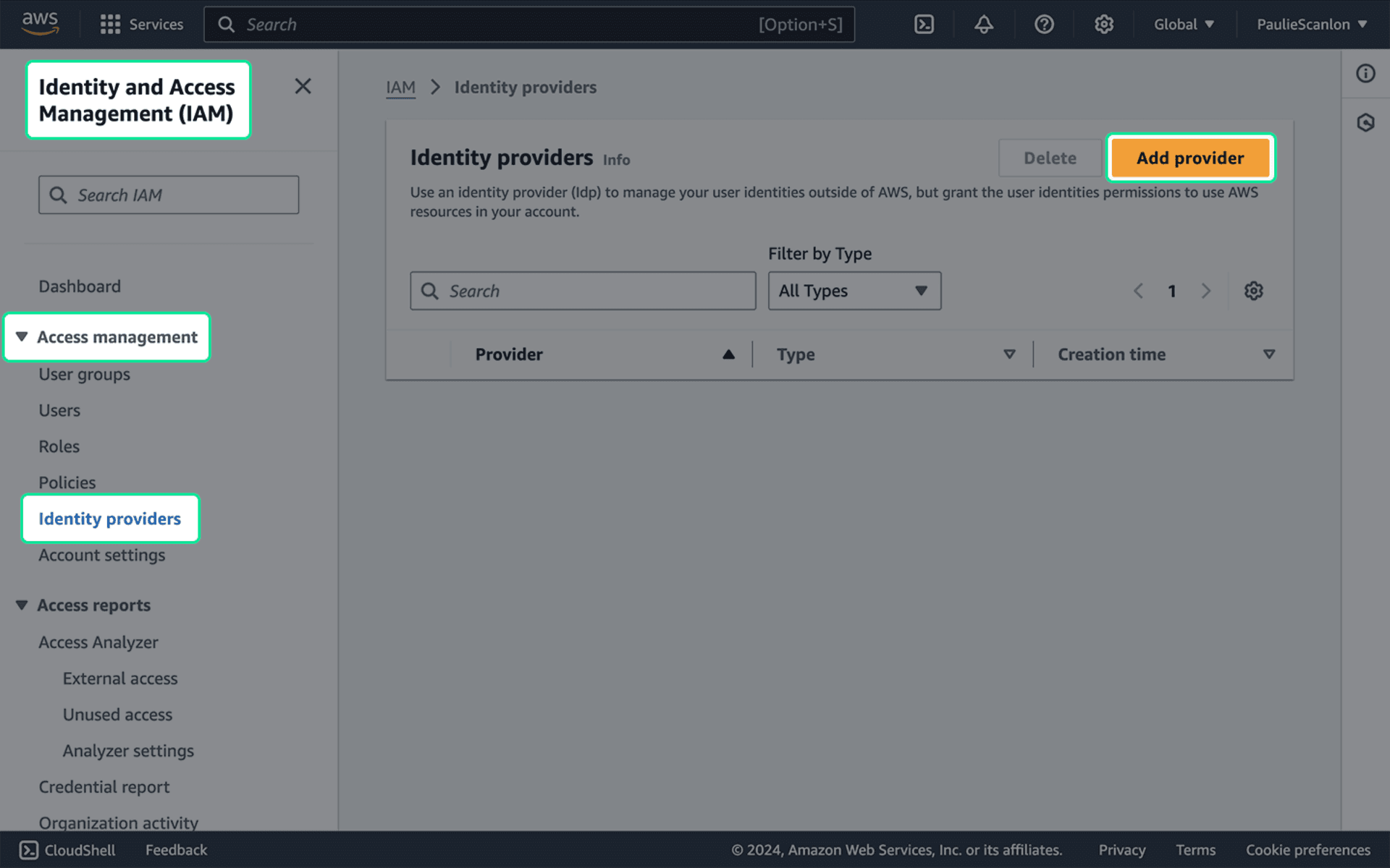 S3 backup IAM configuration